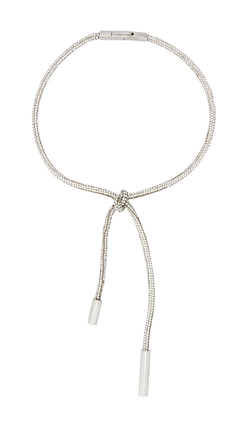 AREA Crystal Knot Necklace