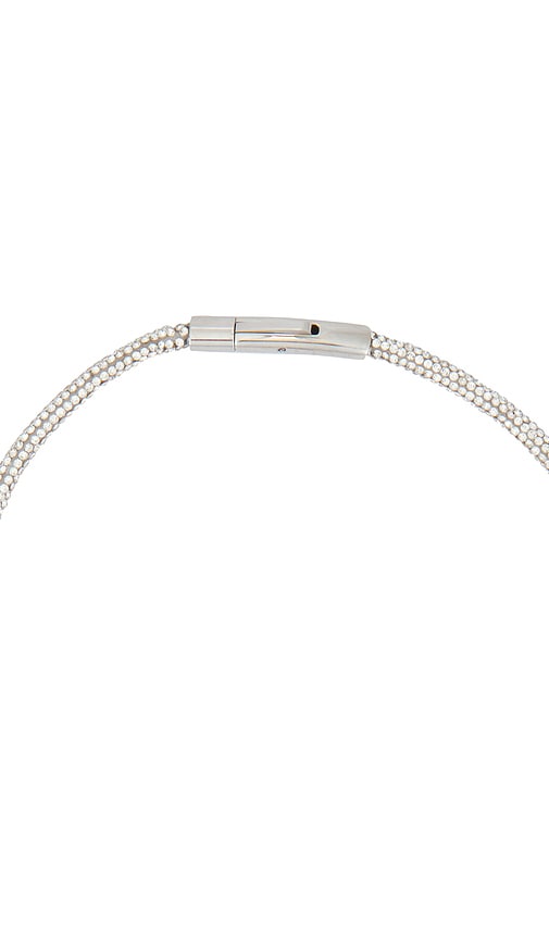  Area Halskette Crystal Knot In Metallic Silver. 