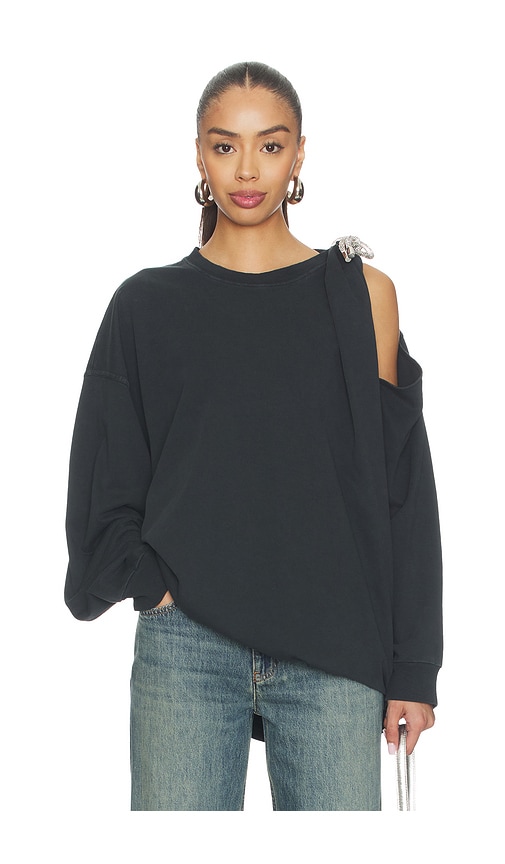 AREA Crystal Knot Long Sleeve T-Shirt