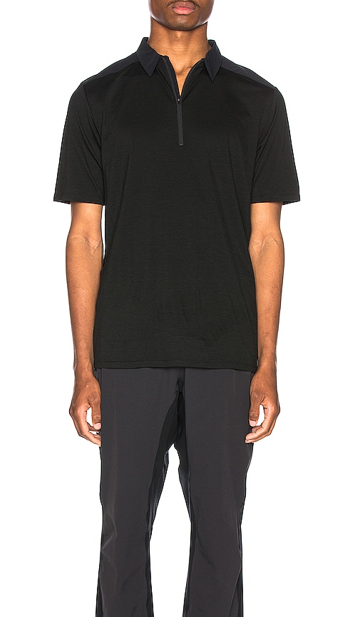 ☆2024ss☆VEILANCE FRAME SS POLO BLACK S ☆2024ss☆VEILANCE FRAME SS POLO BLACK S
