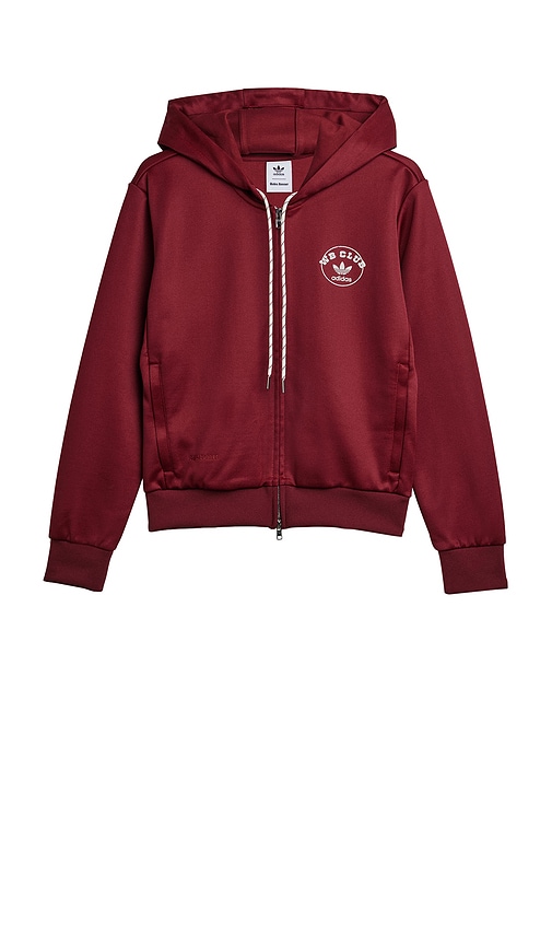 Adidas Originals Track Hoodie In Burgundy