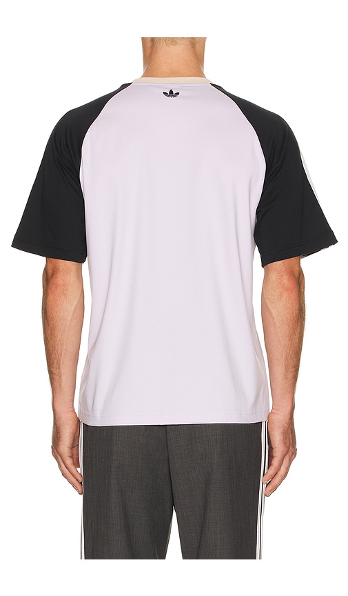 Adidas Originals Adidas X Wales Bonner Cali 3-stripes Cotton T-shirt In Purple