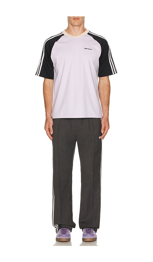  Adidas By Wales Bonner Sportliches Oberteil Aus Ripp Wb In Lavender. Größe Xxl/2x. Also In M, L, Xl/1x. 