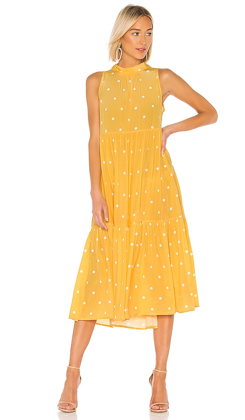 Asceno polka dot discount dress