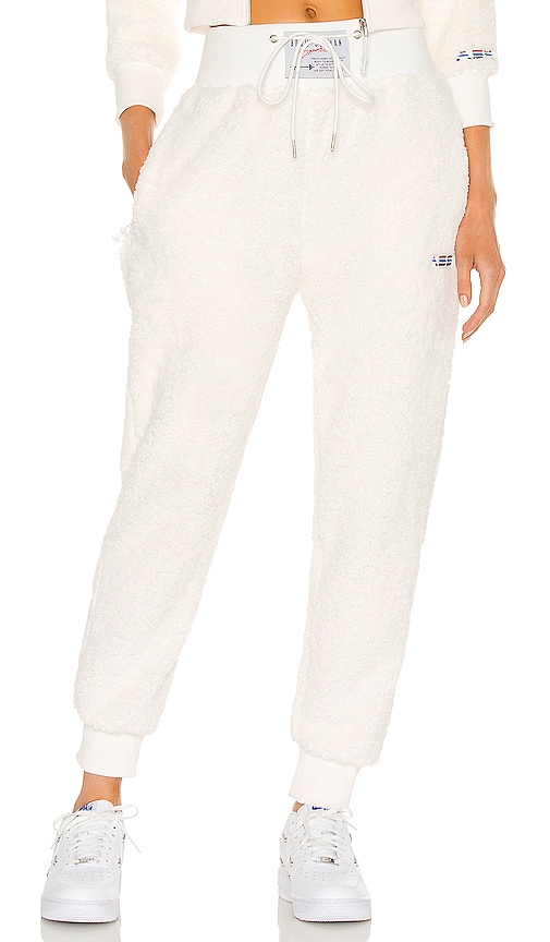 【Adam Selman Sport】 Taped mid-rise trackpants Adam Selman Sport Women's Size S Blue/White Striped