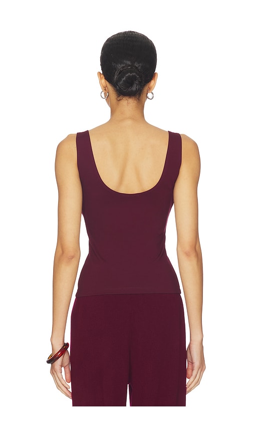  Artless Tank-top Mit U-ausschnitt Inez In Burgundy. Größe M. Also In L, Xl. 