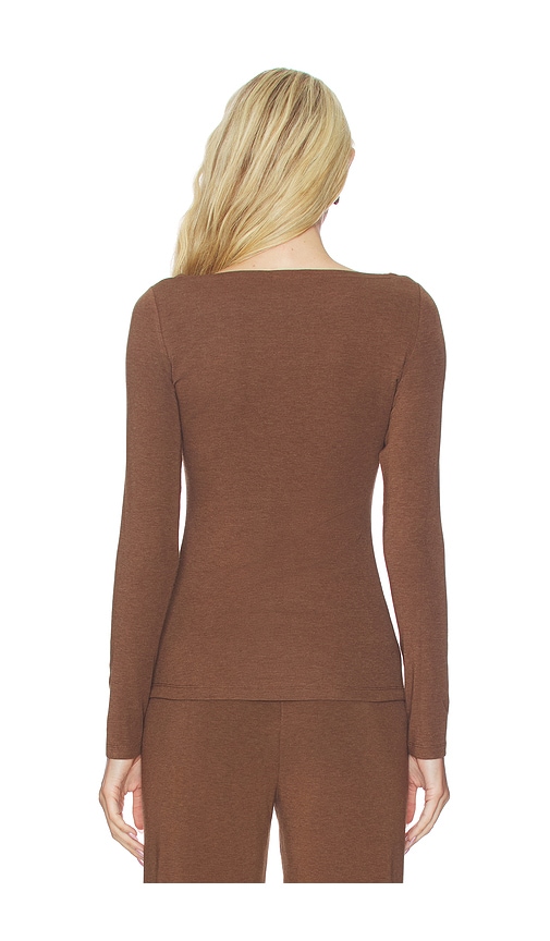  Artless Oberteil Mit U-boot-ausschnitt Lane In Brown. Größe Xs. Also In S, M, L. 