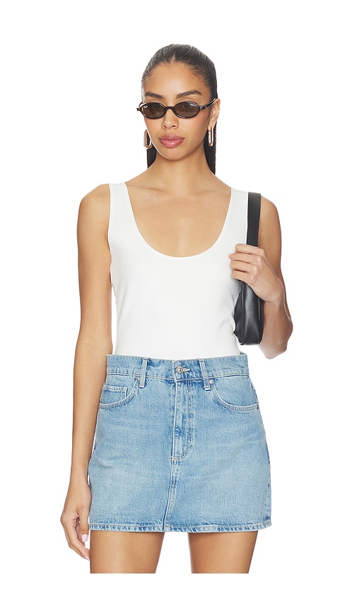 Artless Forever Inez Scoop Tank In White
