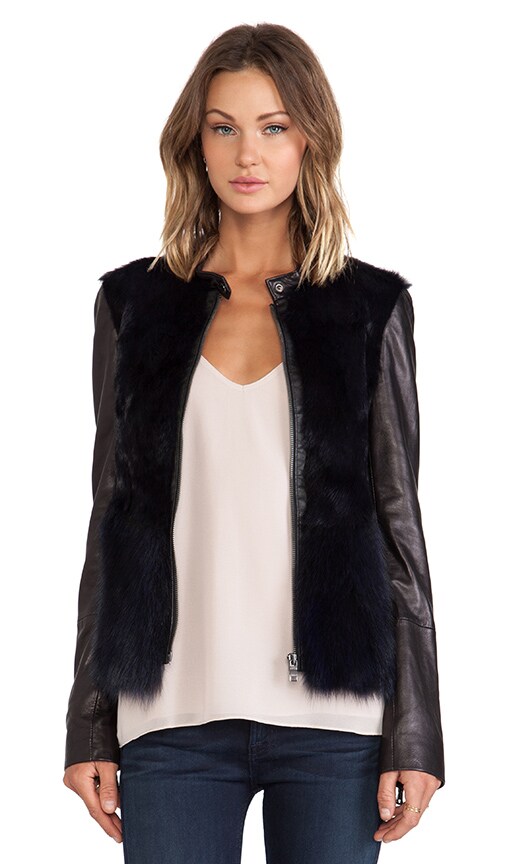 Ashley B on sale Black fur vest