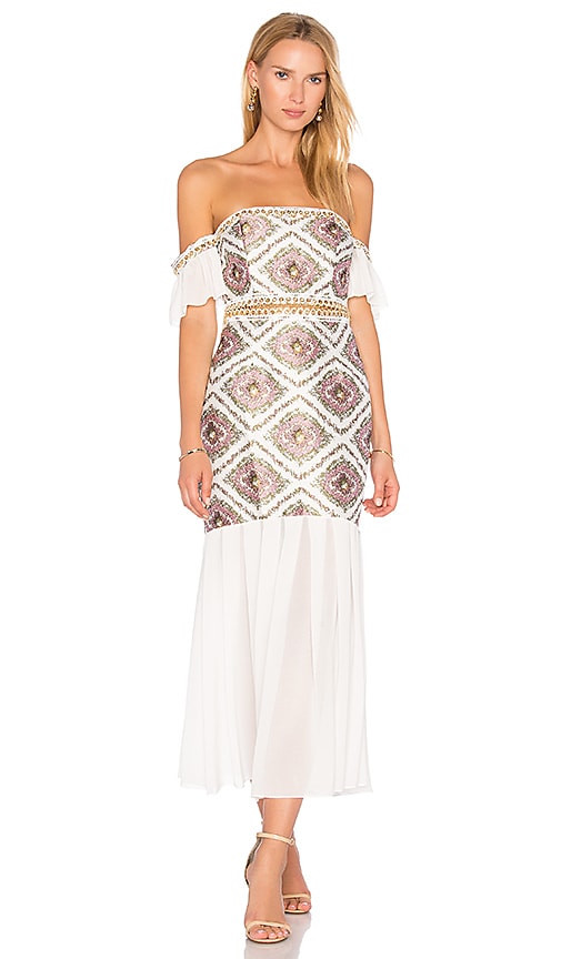 asilio white lace dress Asilio Sz 6 White Lace Asymmetrical Pleated Fit and Flare Formal Dress NWT  NEW!