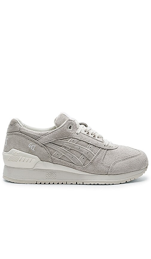 asics gel respector black white