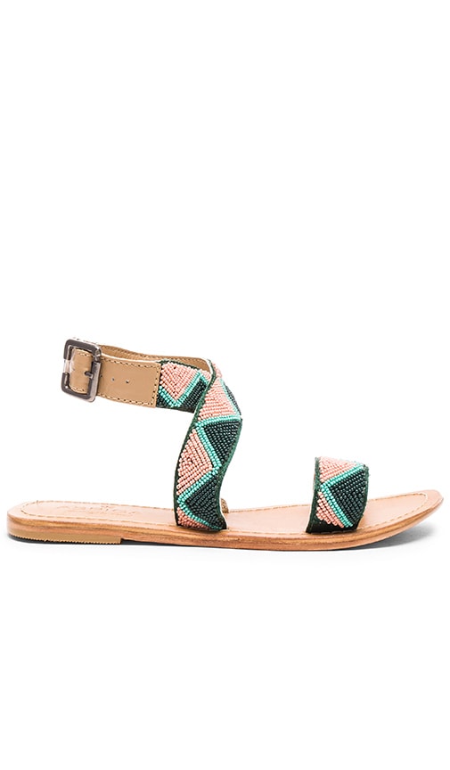 ASPIGA Chahana Sandal in Green Salmon REVOLVE