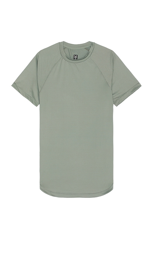 Shop Asrv Aerosilver Established Tee In Green