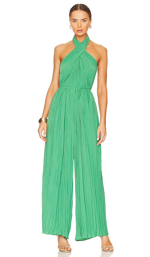Astr Damia Jumpsuit In Green