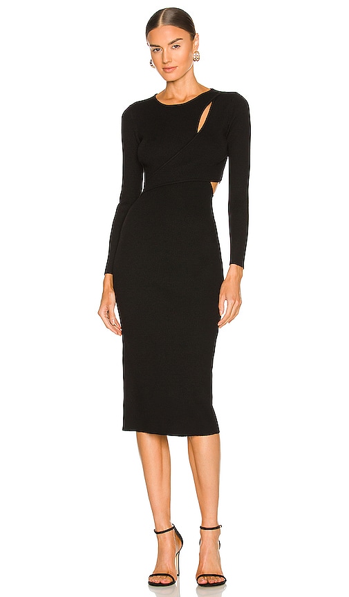 ASTR the Label Alora Sweater Dress in Black | REVOLVE