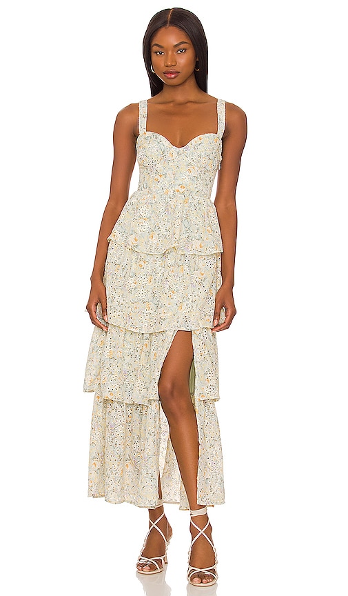 Midsummer Floral Tiered Maxi Dress – Isabella the label