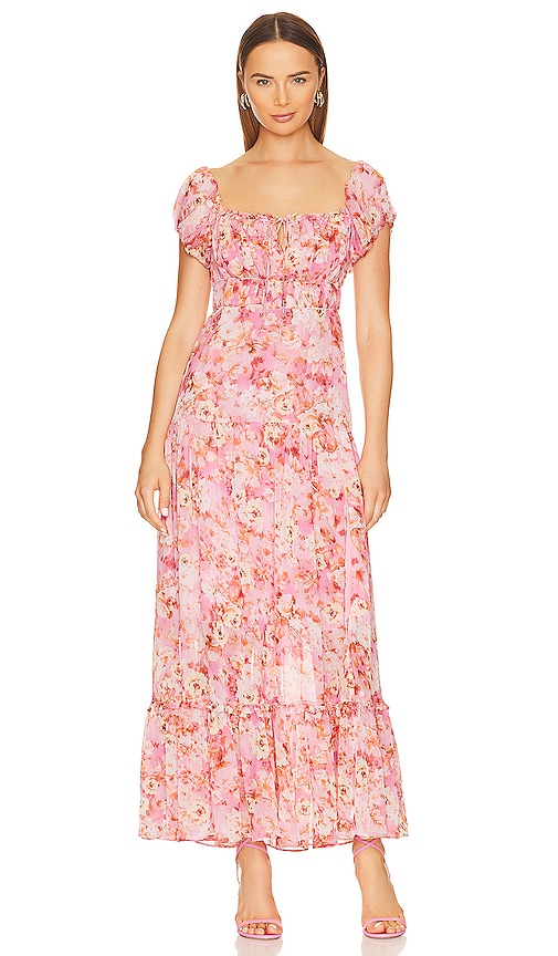 ROSELINE 裙子 – 粉红 & 橙色