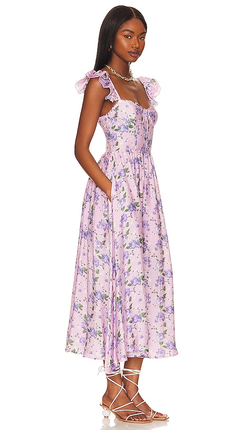Shop Astr Wedelia Dress In Purple Floral