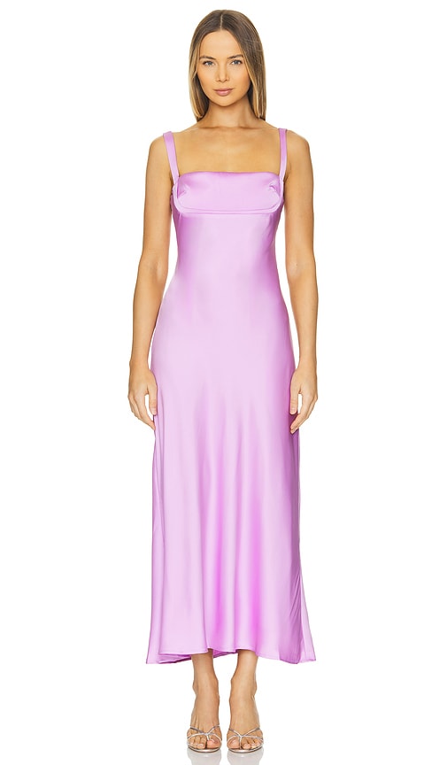 Astr Stacie Dress In Purple
