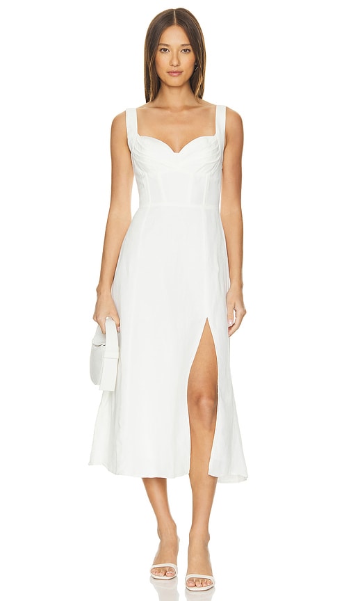 Shop Astr Estella Dress In White