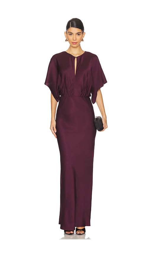 Shop Astr Angelle Dress In Wine