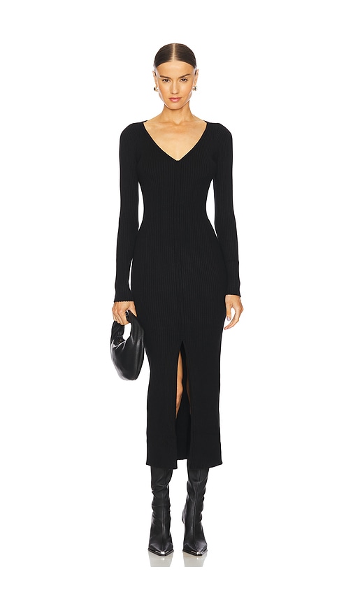 Shop Astr Glenda Sweater Dress In Black