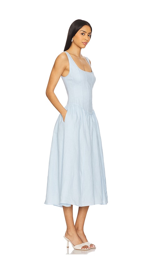  Astr The Label Midi-kleid Dress In Baby Blue. Größe M. Also In Xs, L. 