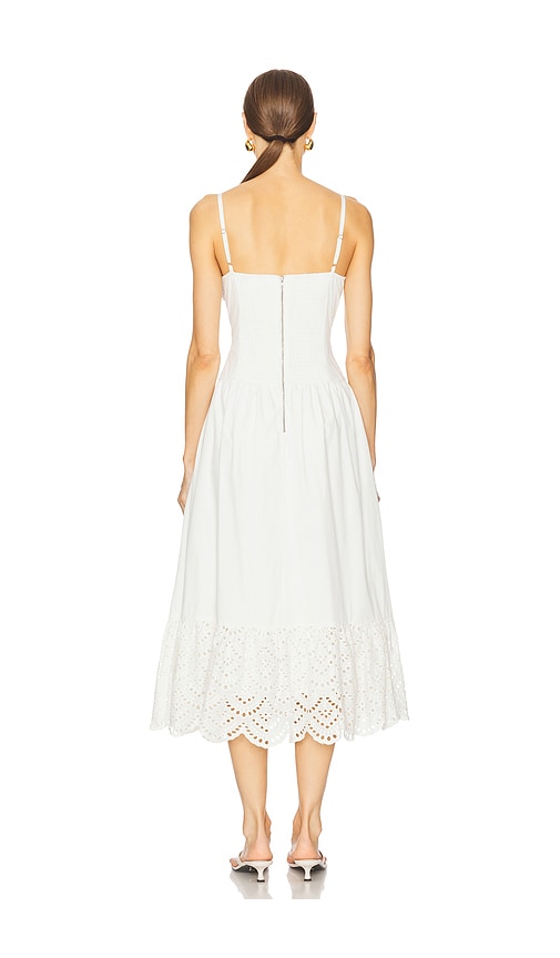 Astr The Label Midi-kleid Dress In White. Größe S. Also In L. 