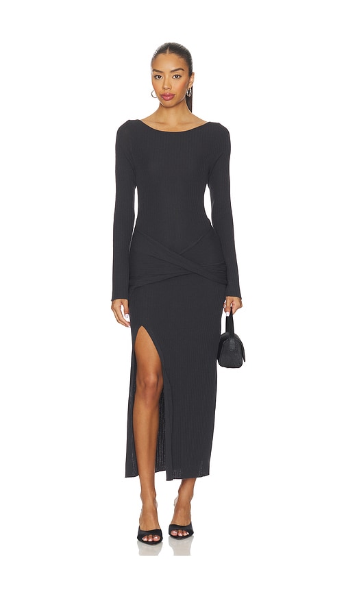 Astr Arwyn Sweater Dress In Black