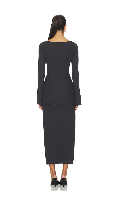  Astr The Label Midi-kleid Arwyn In Charcoal. Größe Xs. Also In S, M, L. 