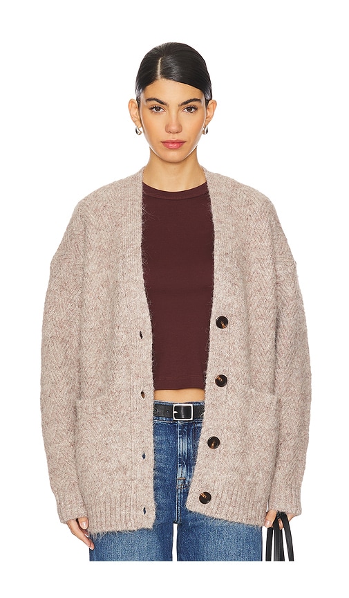 Shop Astr Charli Cardigan In Taupe