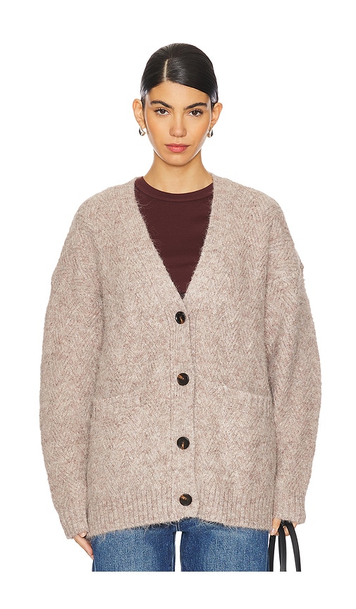 Shop Astr Charli Cardigan In Taupe