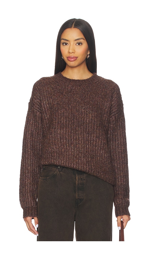 Astr Archer Sweater In Brown