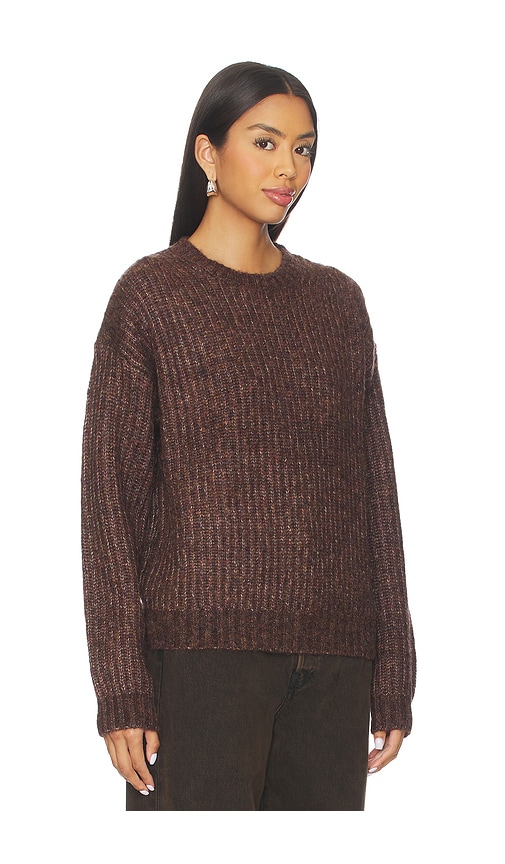 Astr Archer Sweater In Brown