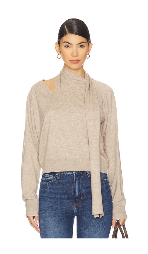 Astr Silvana Sweater In Brown