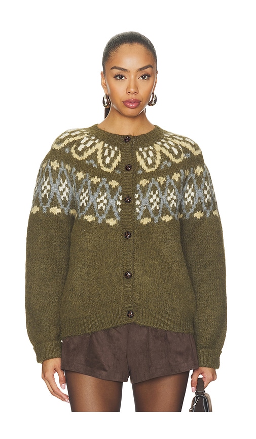 Irene Cardigan by Astr The Label in Olive