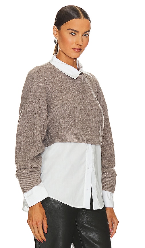 Shop Astr Carol Sweater In Mocha