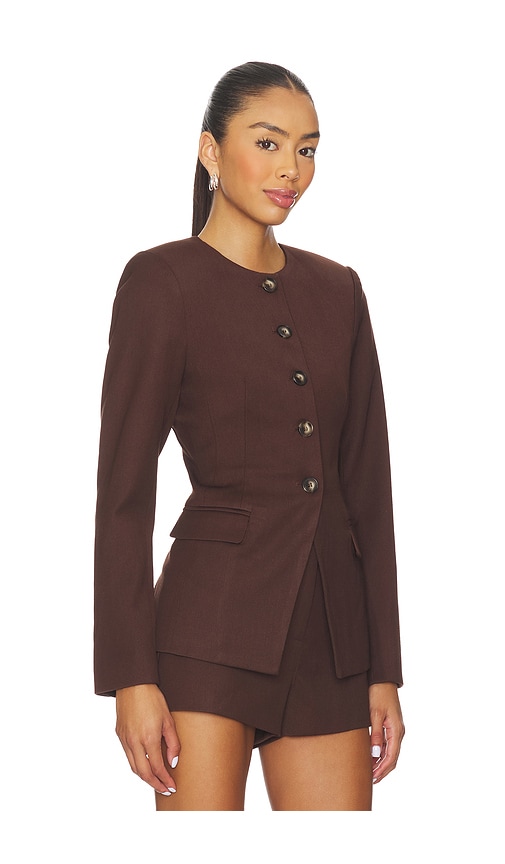 Astr Bellmere Tailored Jacket In Brown In Brown