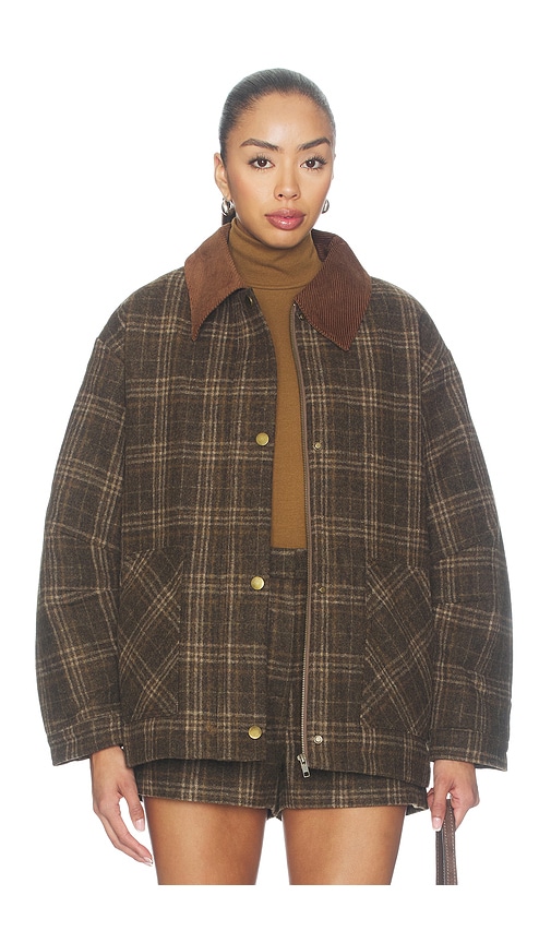 Shae Jacket by Astr The Label in Brown Plaid