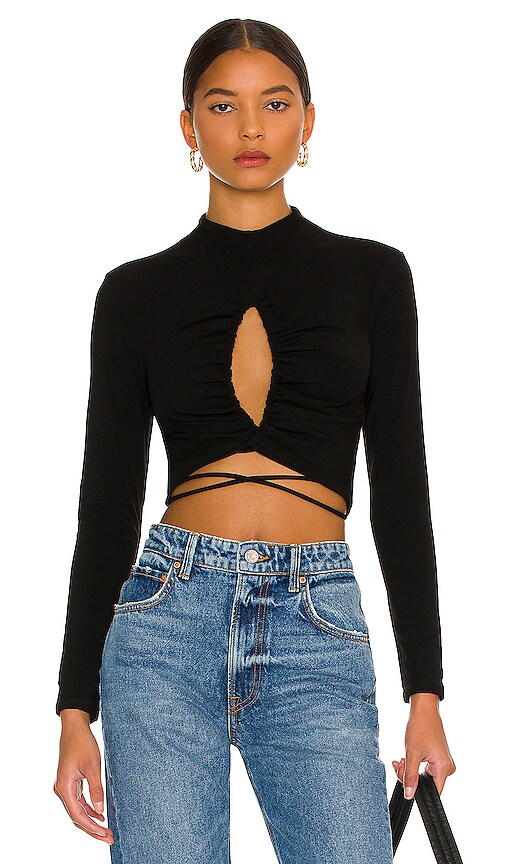 ASTR the Label Key Hole Top in Black | REVOLVE