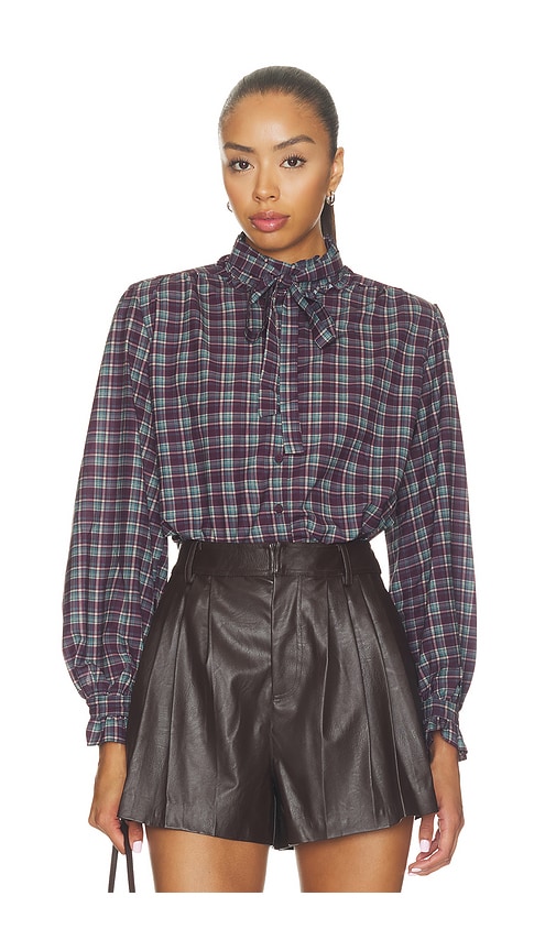 ASTR the Label Alyssa Top in Burgundy. - size L (also in M, S, XL, XS)