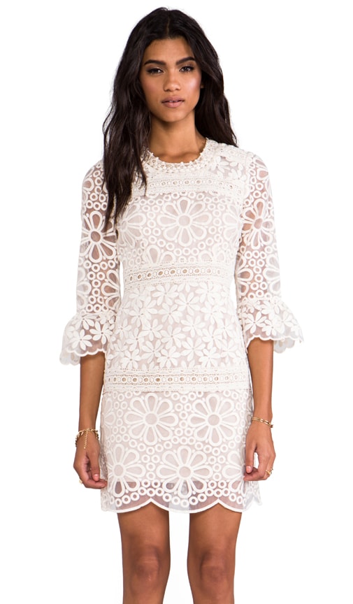 RUNWAY Nouvelle Vague Daisy Embroidered Organza Dress