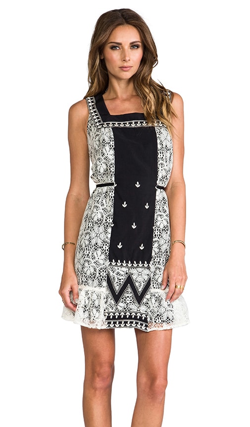 Zig Zag Applique Dress