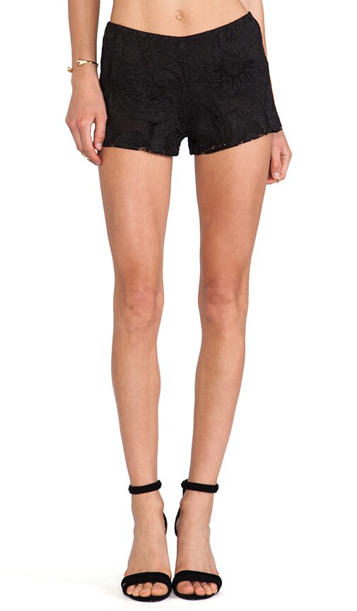 Gold Leaf Lace Shorts