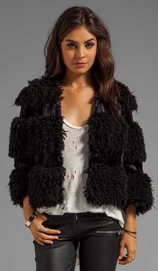 RUNWAY Mongolian Faux Fur Jacket