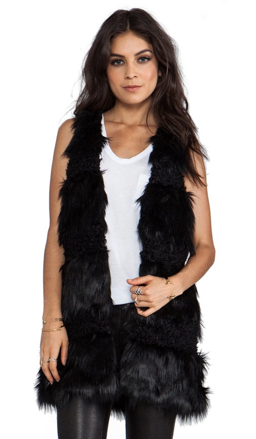 RUNWAY Faux Fur Combo Vest