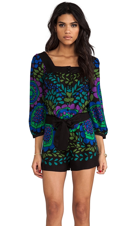 Mod Garden Print Romper