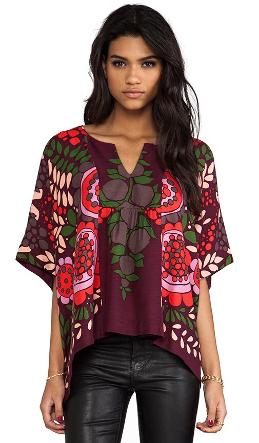 Mod Garden Print Blouse