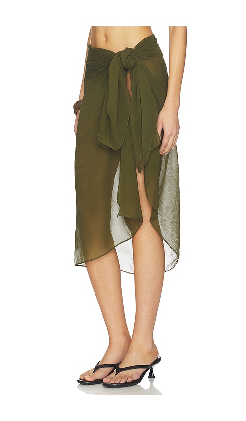 Away That Day Sarong Santorini In Olive. 