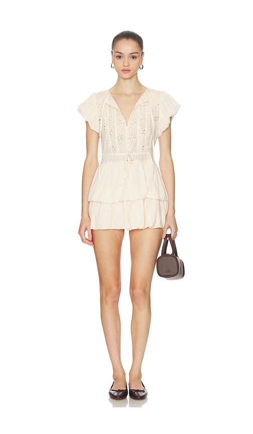 Amelie Teje Chimi Mini Dress In White